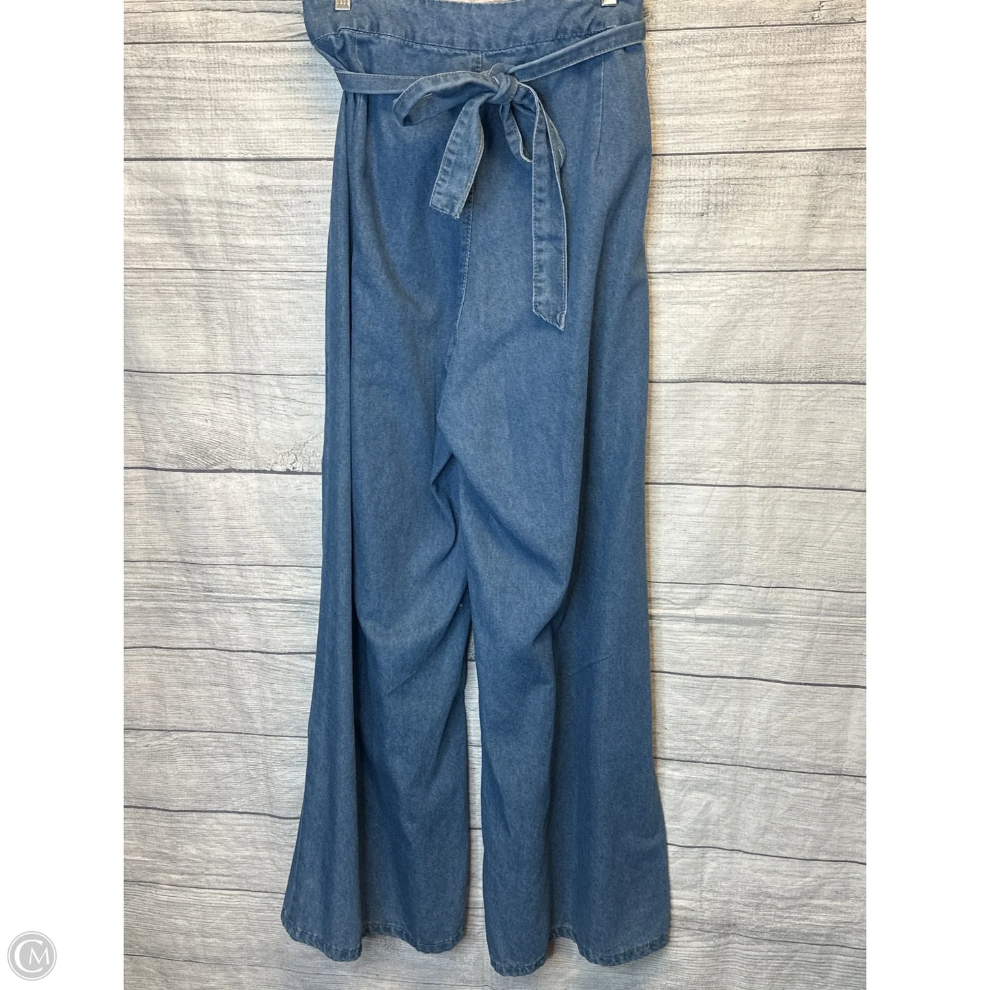 Jeans Wide Leg By Shein In Blue Denim, Size: 3x