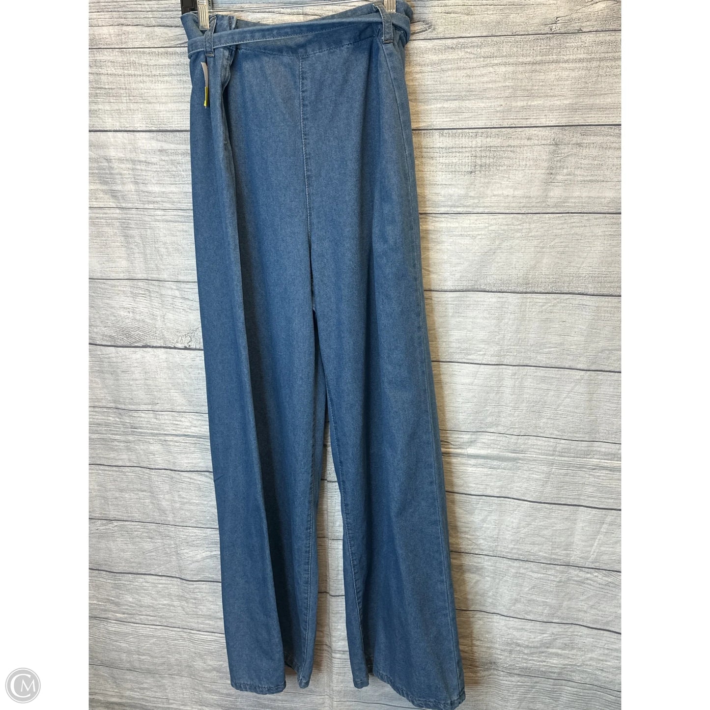 Jeans Wide Leg By Shein In Blue Denim, Size: 3x