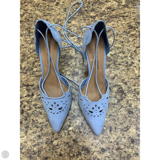 Shoes Heels Stiletto By Christian Siriano In Blue, Size: 9