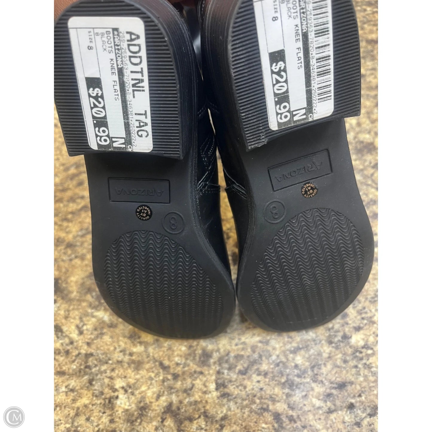 Boots Knee Flats By Arizona In Black, Size: 8