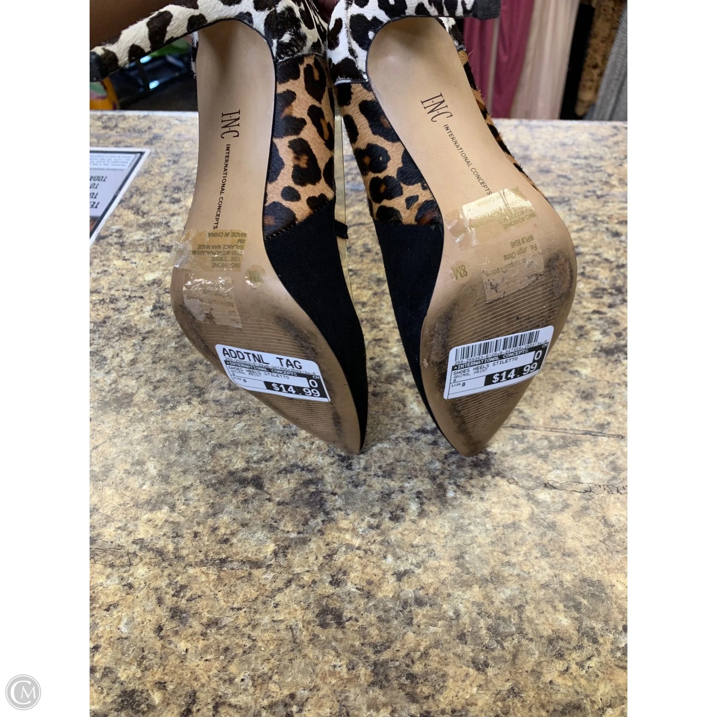 Shoes Heels Stiletto By International Concepts In Animal Print, Size: 8