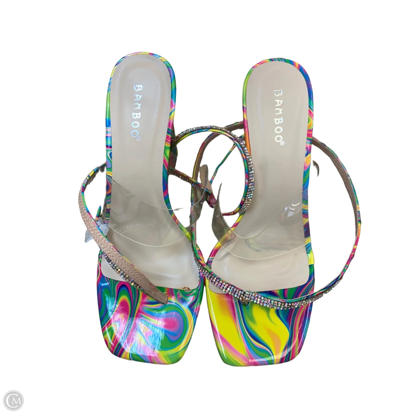 Shoes Heels Block By Bamboo In Multi-colored, Size: 8.5