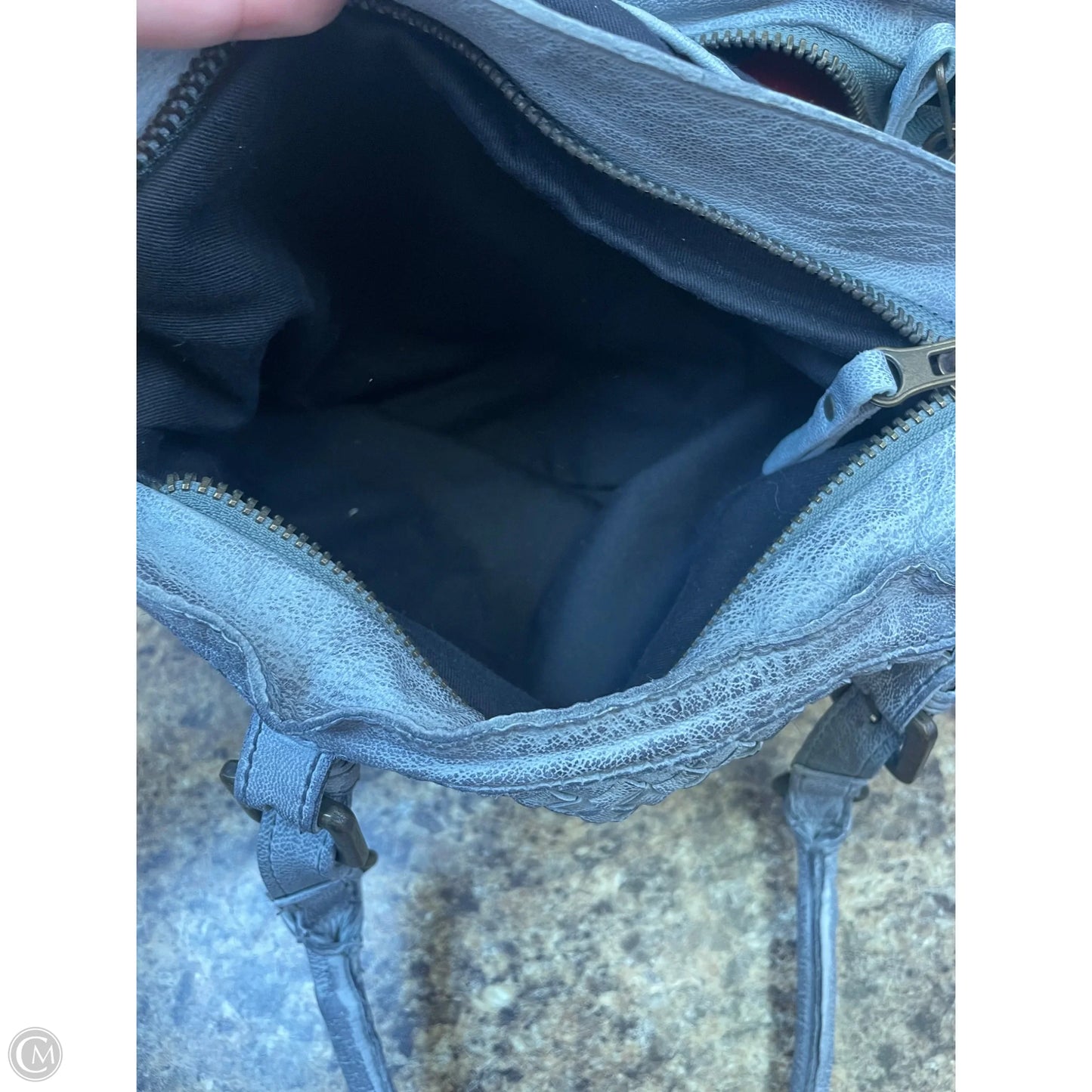 Handbag Leather By Cmf, Size: Large