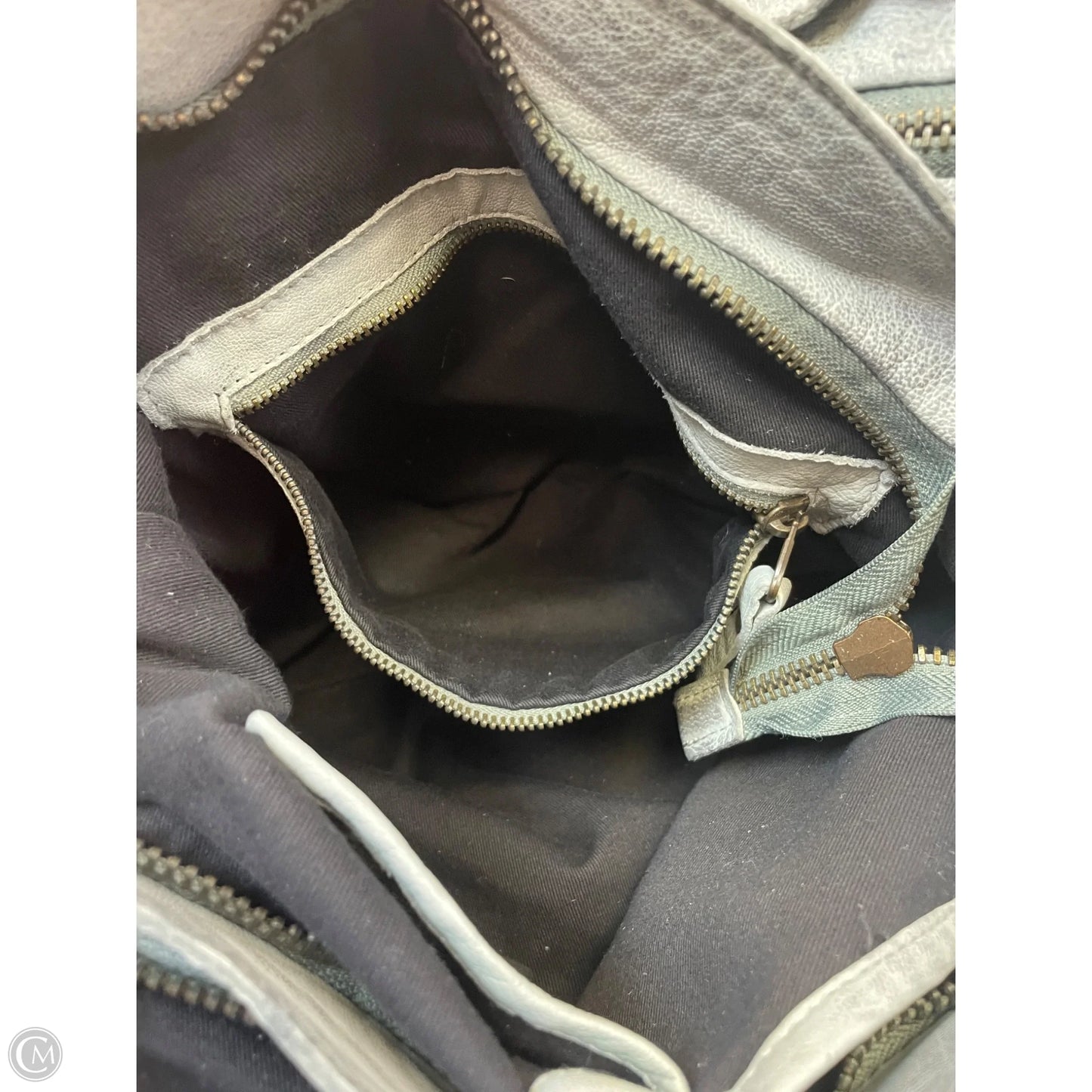 Handbag Leather By Cmf, Size: Large