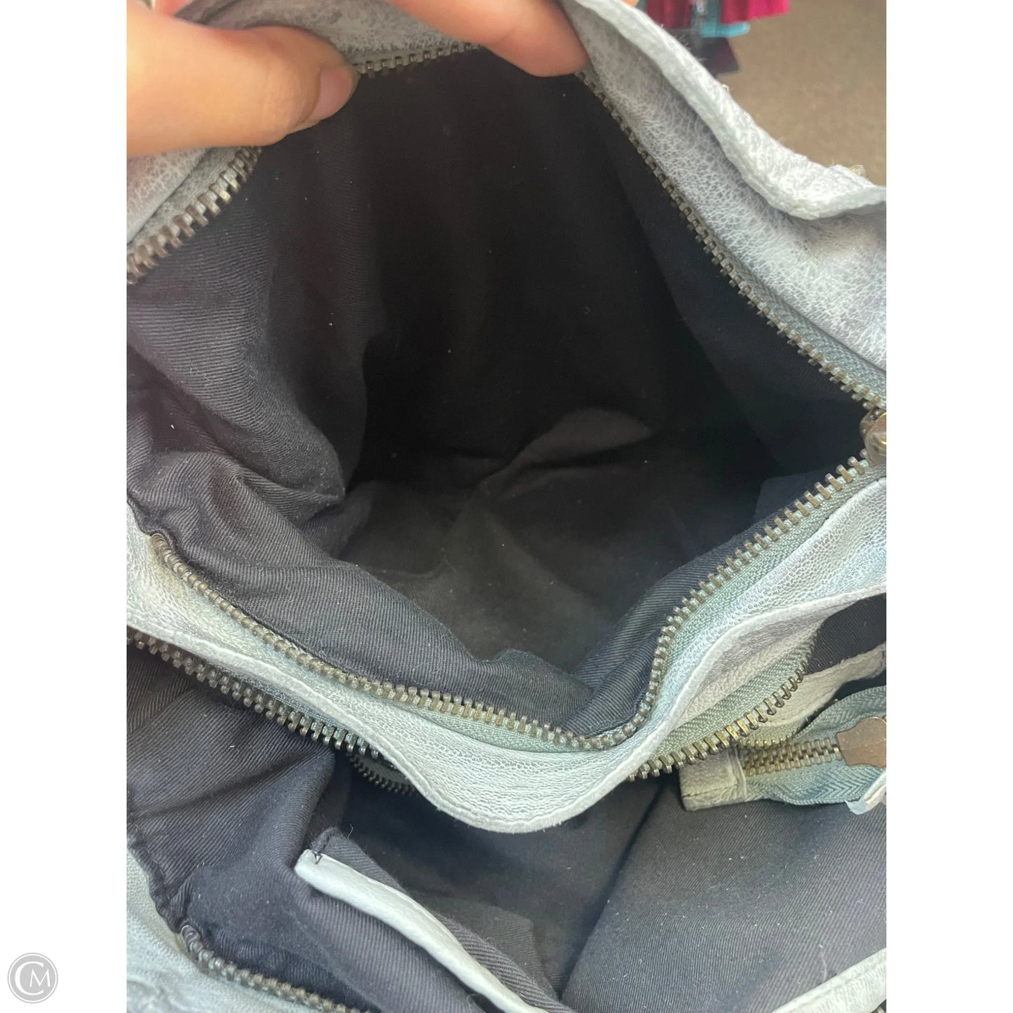 Handbag Leather By Cmf, Size: Large