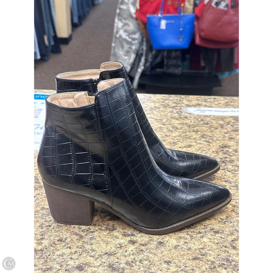 Boots Mid-calf Flats By Celeste In Black, Size: 8.5