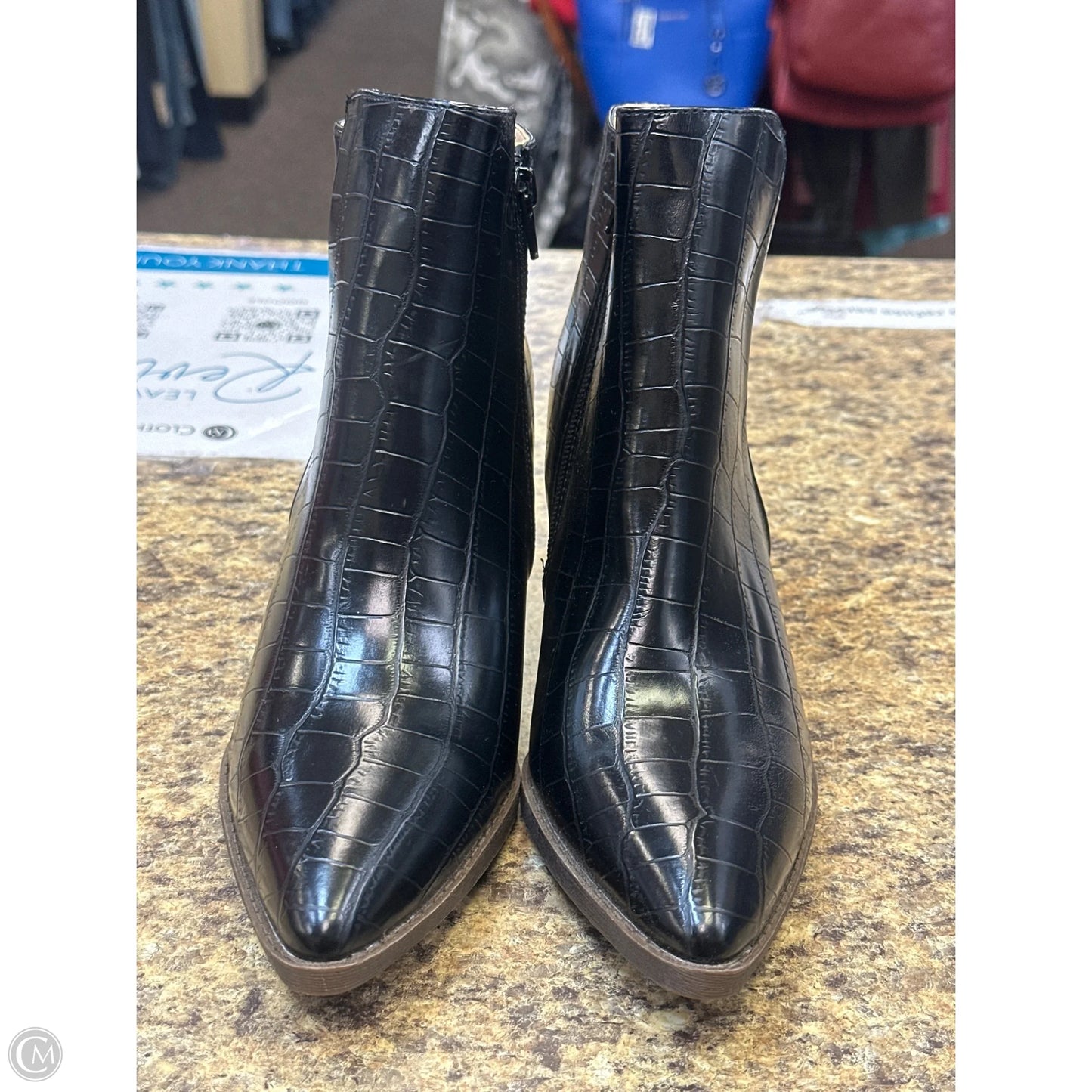 Boots Mid-calf Flats By Celeste In Black, Size: 8.5