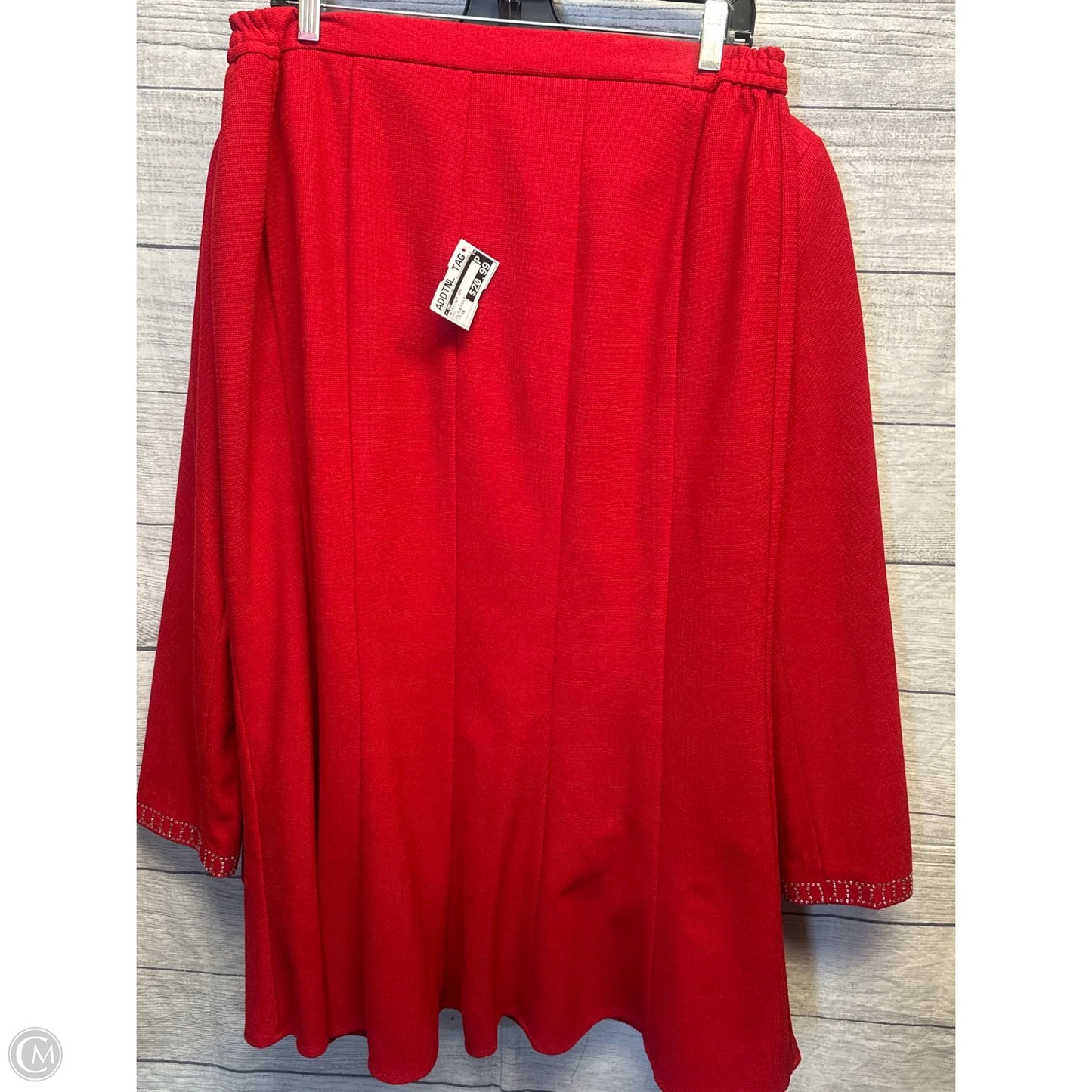 Skirt Set 2pc By Cmf In Red, Size: 16