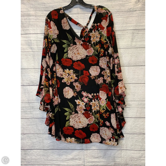 Top Long Sleeve By Cmf In Floral Print, Size: L