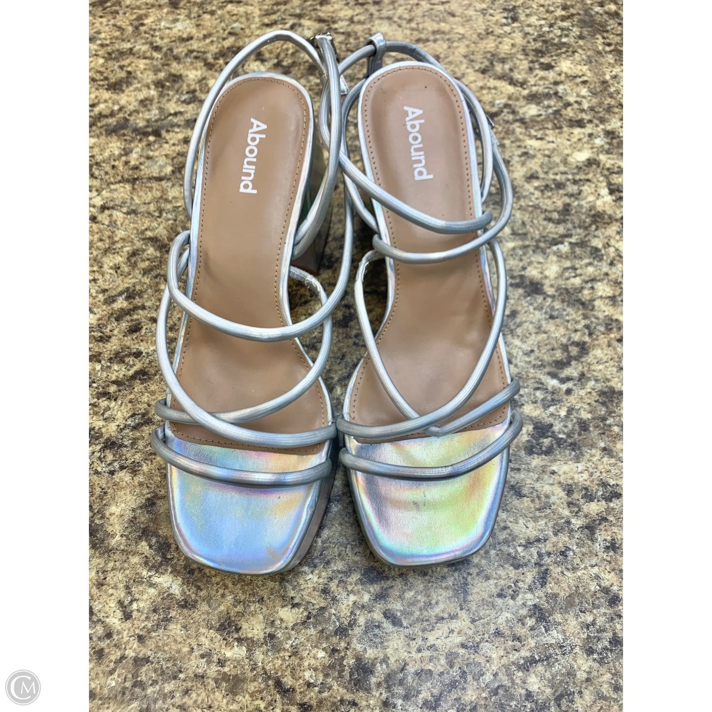 Shoes Heels Block By Abound In Grey, Size: 9