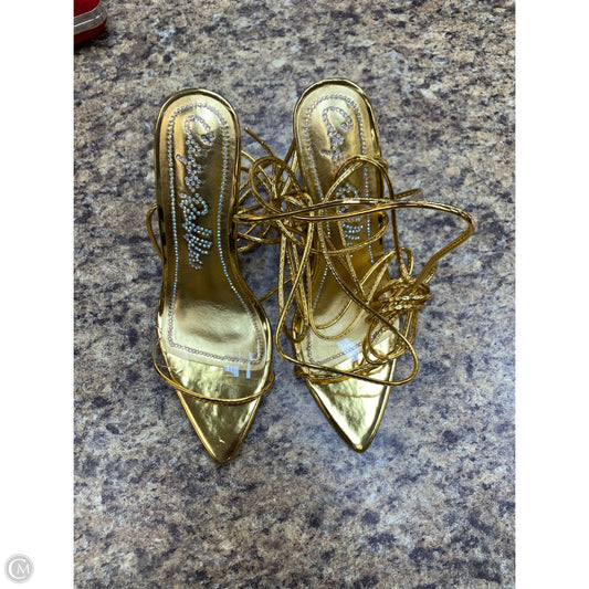 Shoes Heels Stiletto By Cmf In Gold, Size: 6
