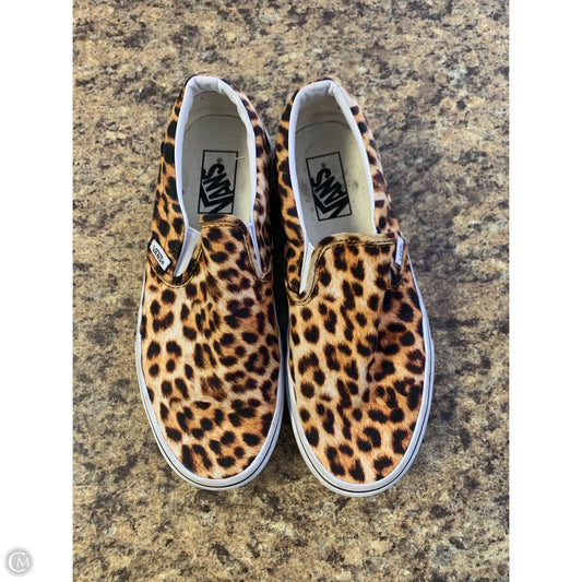 Shoes Flats By Vans In Animal Print, Size: 8