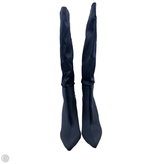 Boots Knee Heels By Clothes Mentor In Black, Size: 7