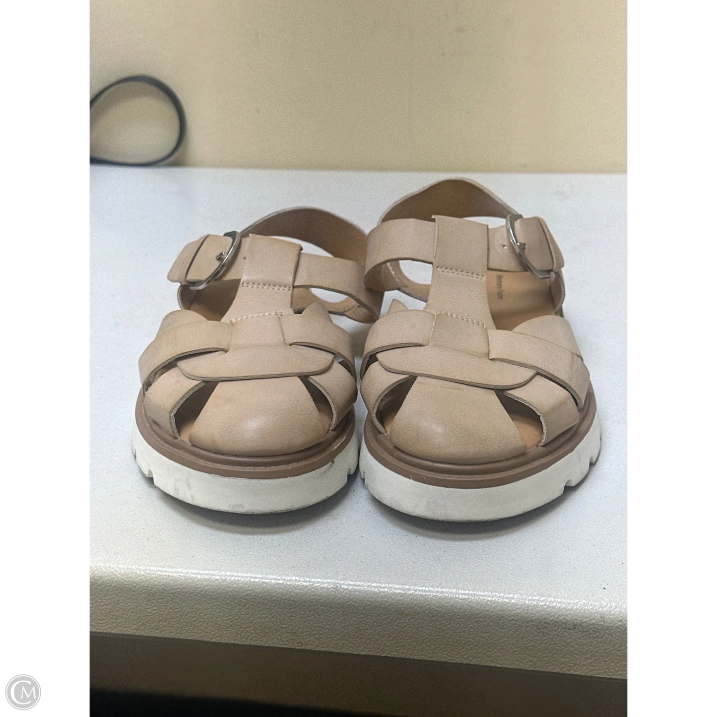 Sandals Flats By Time And Tru In Beige, Size: 8