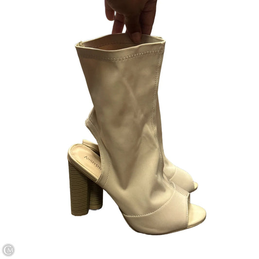 Shoes Heels Block By Ashley Stewart In Beige, Size: 11