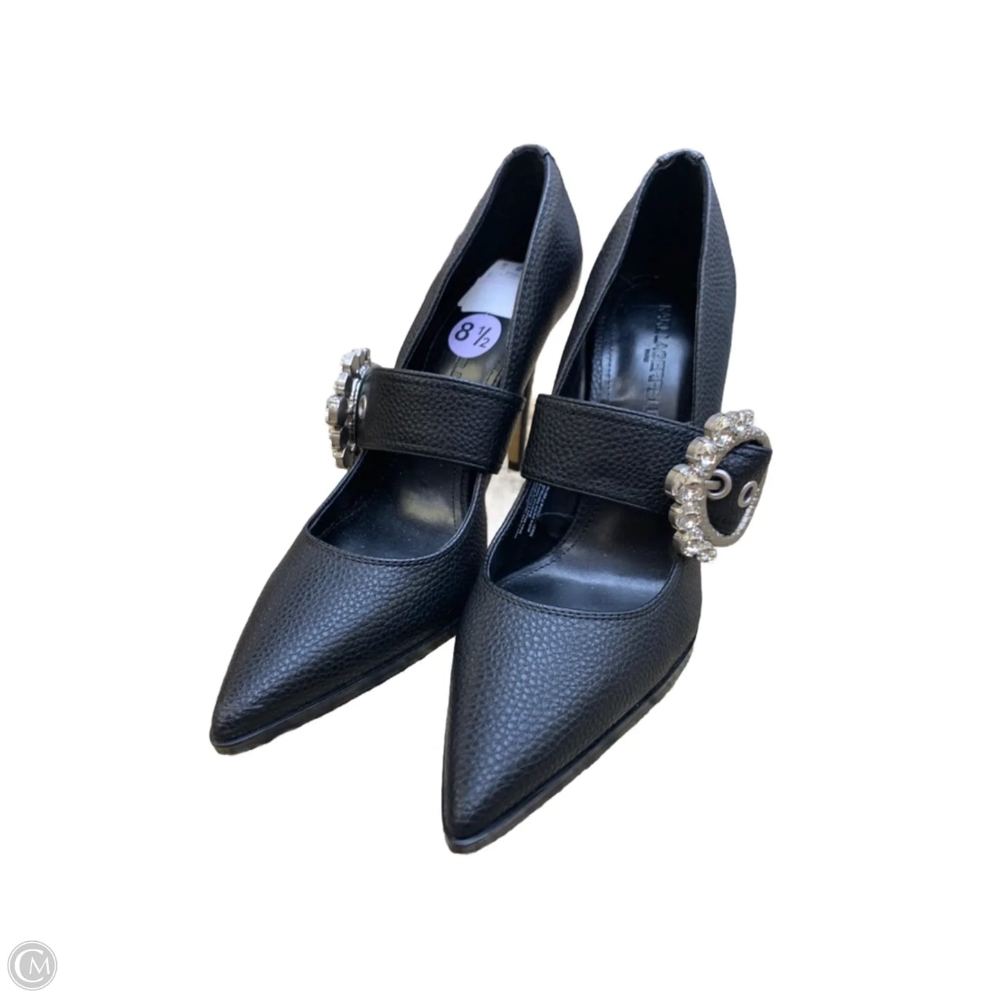 Shoes Designer By Karl Lagerfeld In Black, Size: 8.5