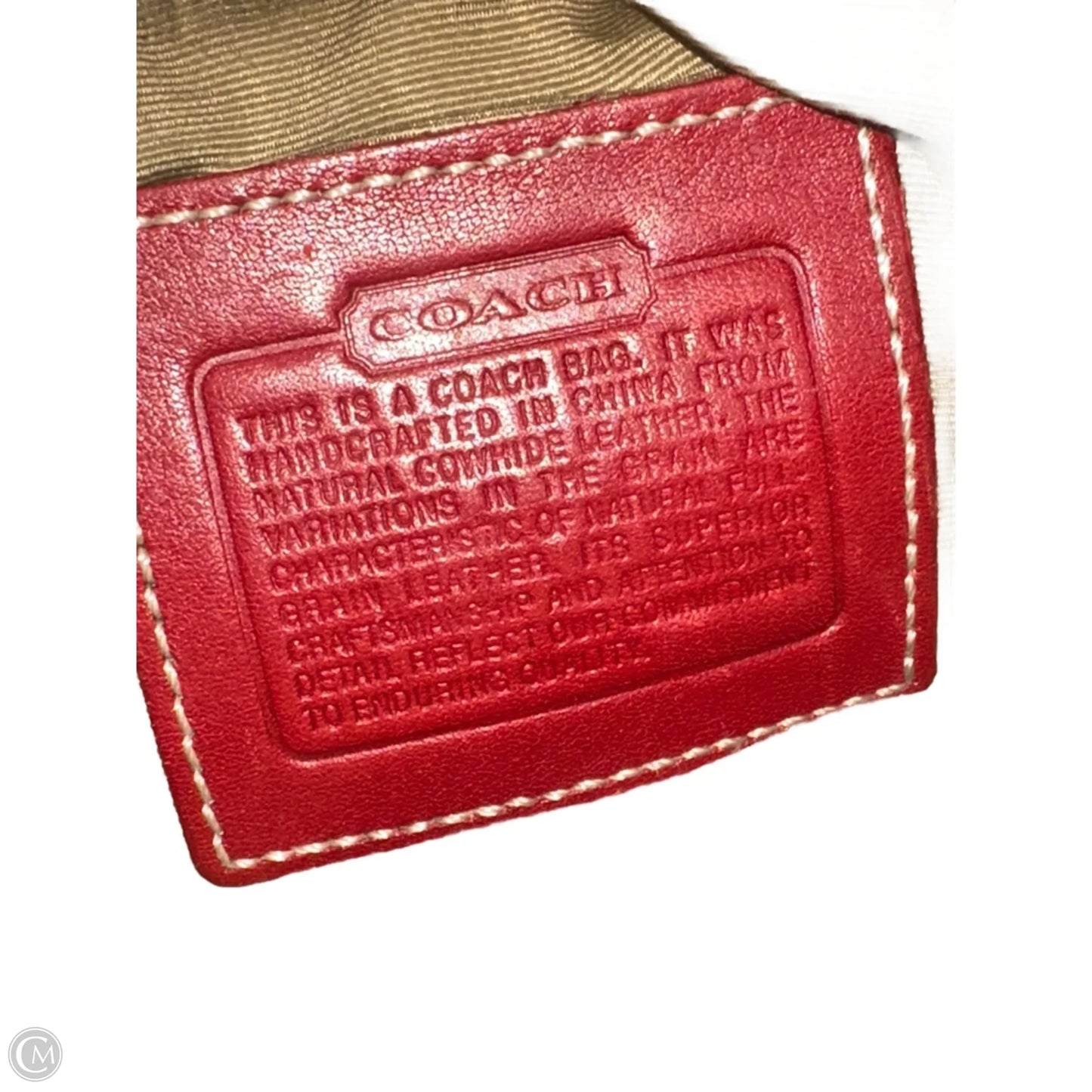 Crossbody Designer By Coach, Size: Medium