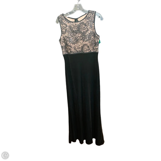 Dress Party Long By Clothes Mentor In Black, Size: 8