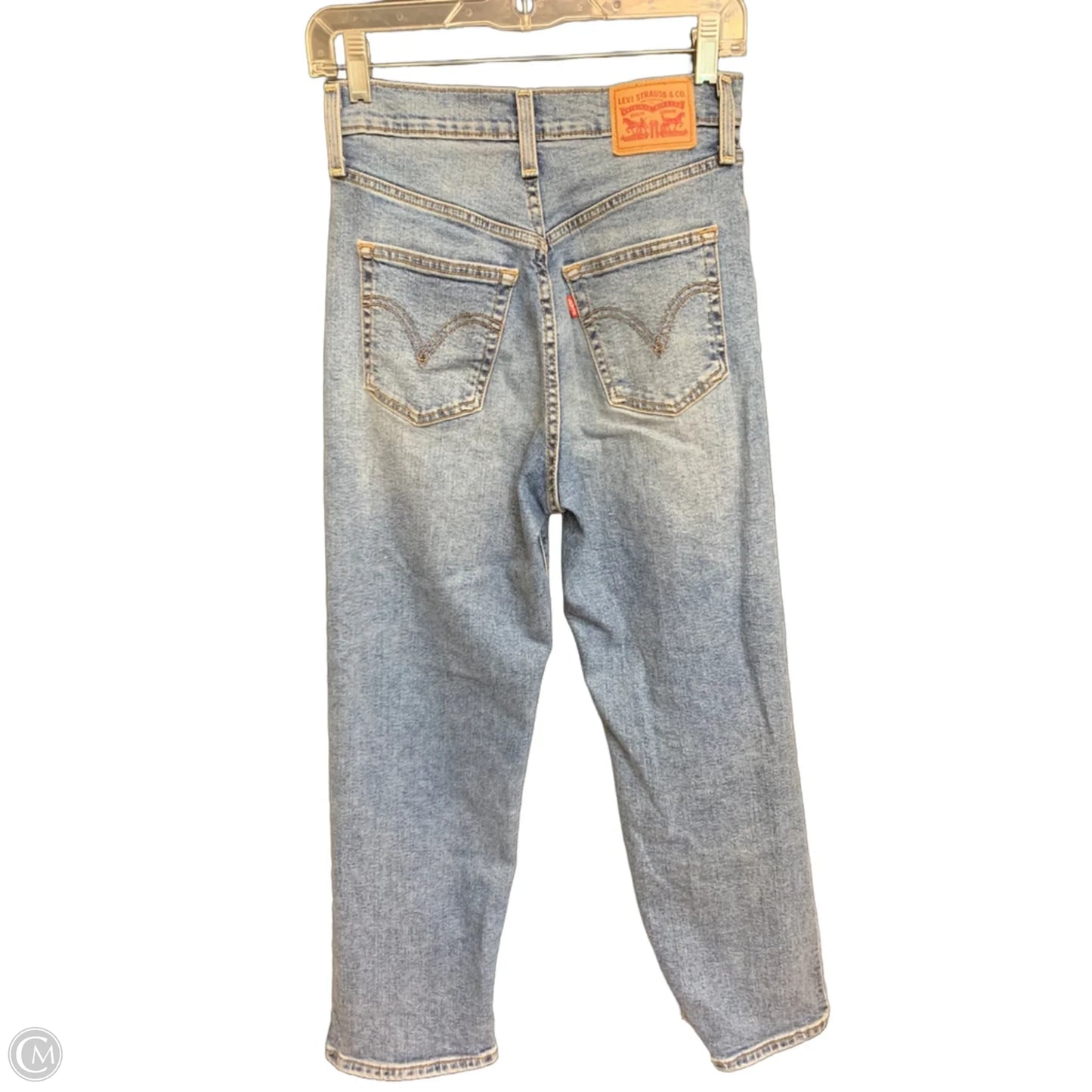 Jeans Straight By Levis In Blue Denim, Size: 26