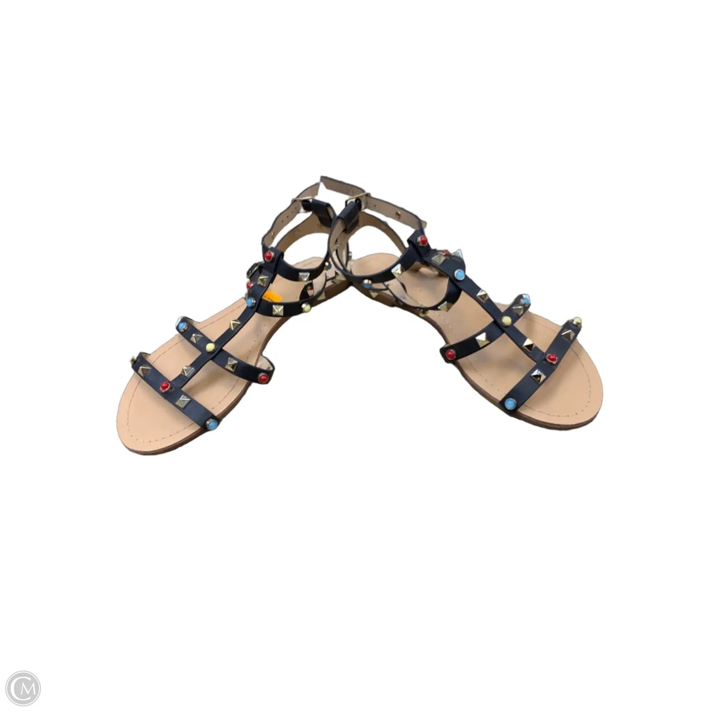 Sandals Flats By Anna In Black, Size: 7