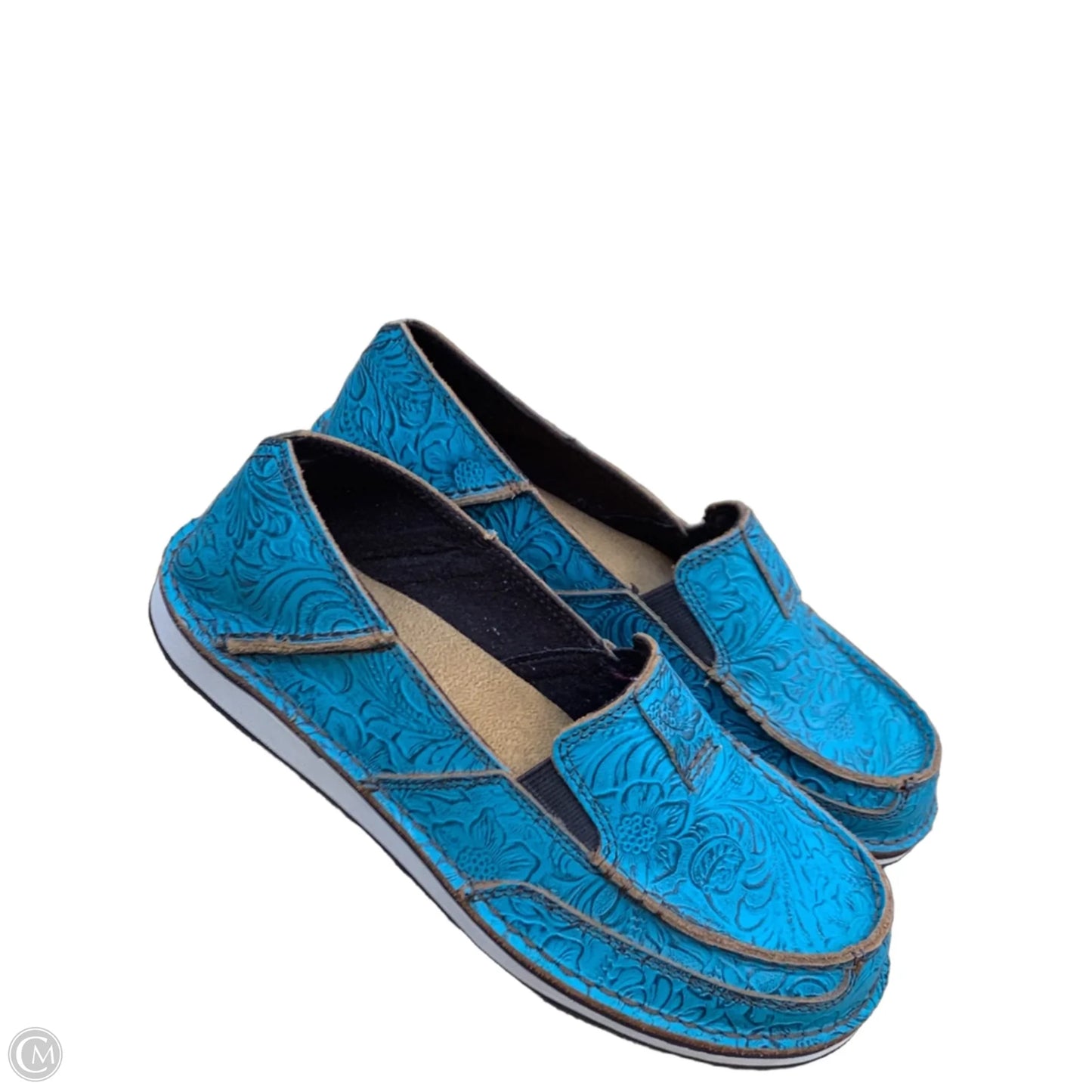 Shoes Flats By Ariat In Teal, Size: 9