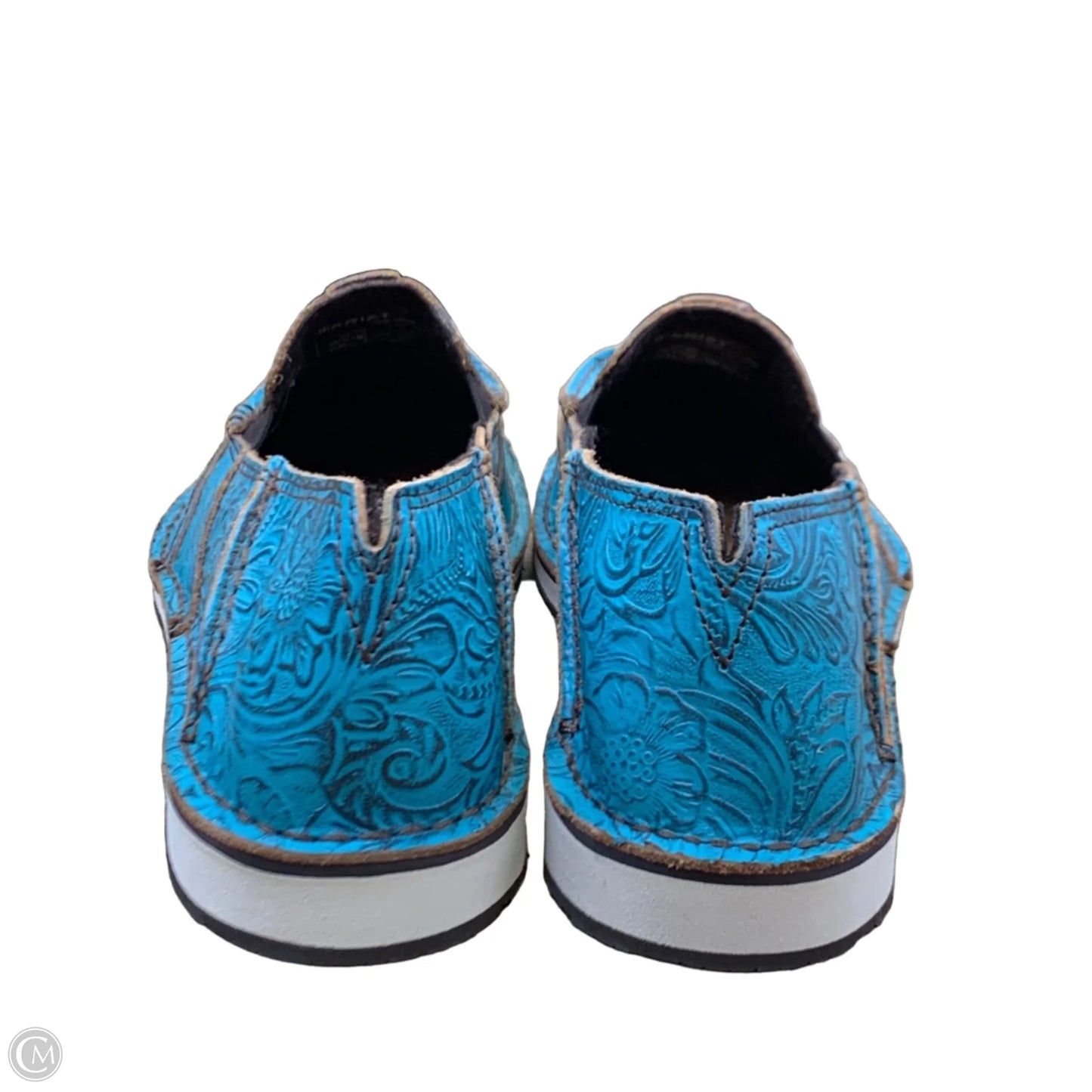 Shoes Flats By Ariat In Teal, Size: 9