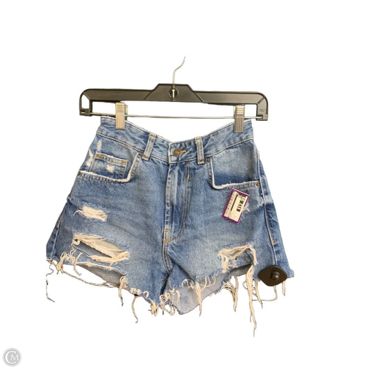 Shorts By Bershka In Blue Denim, Size: S