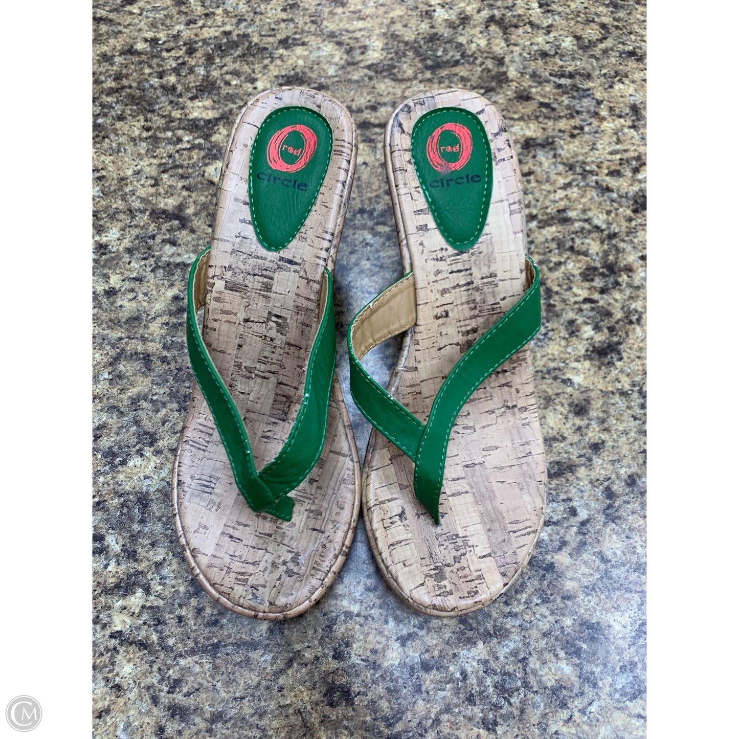 Shoes Heels Wedge By Clothes Mentor In Green, Size: 8.5