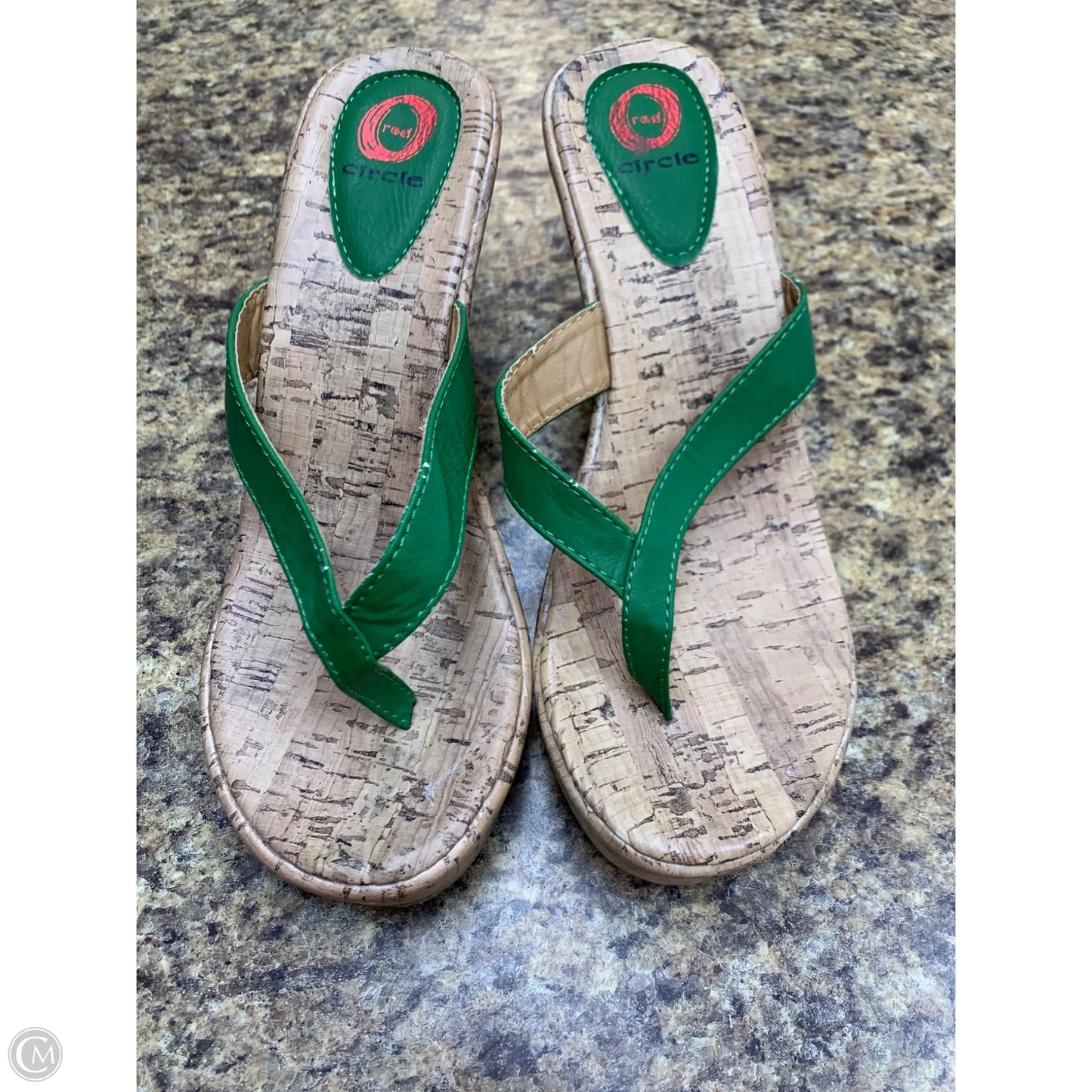 Shoes Heels Wedge By Clothes Mentor In Green, Size: 8.5