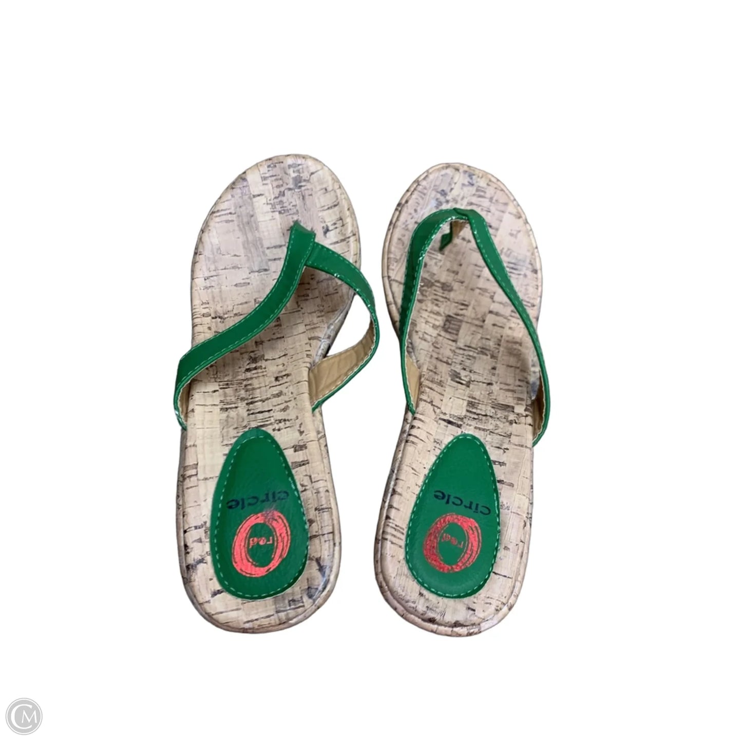 Shoes Heels Wedge By Clothes Mentor In Green, Size: 8.5