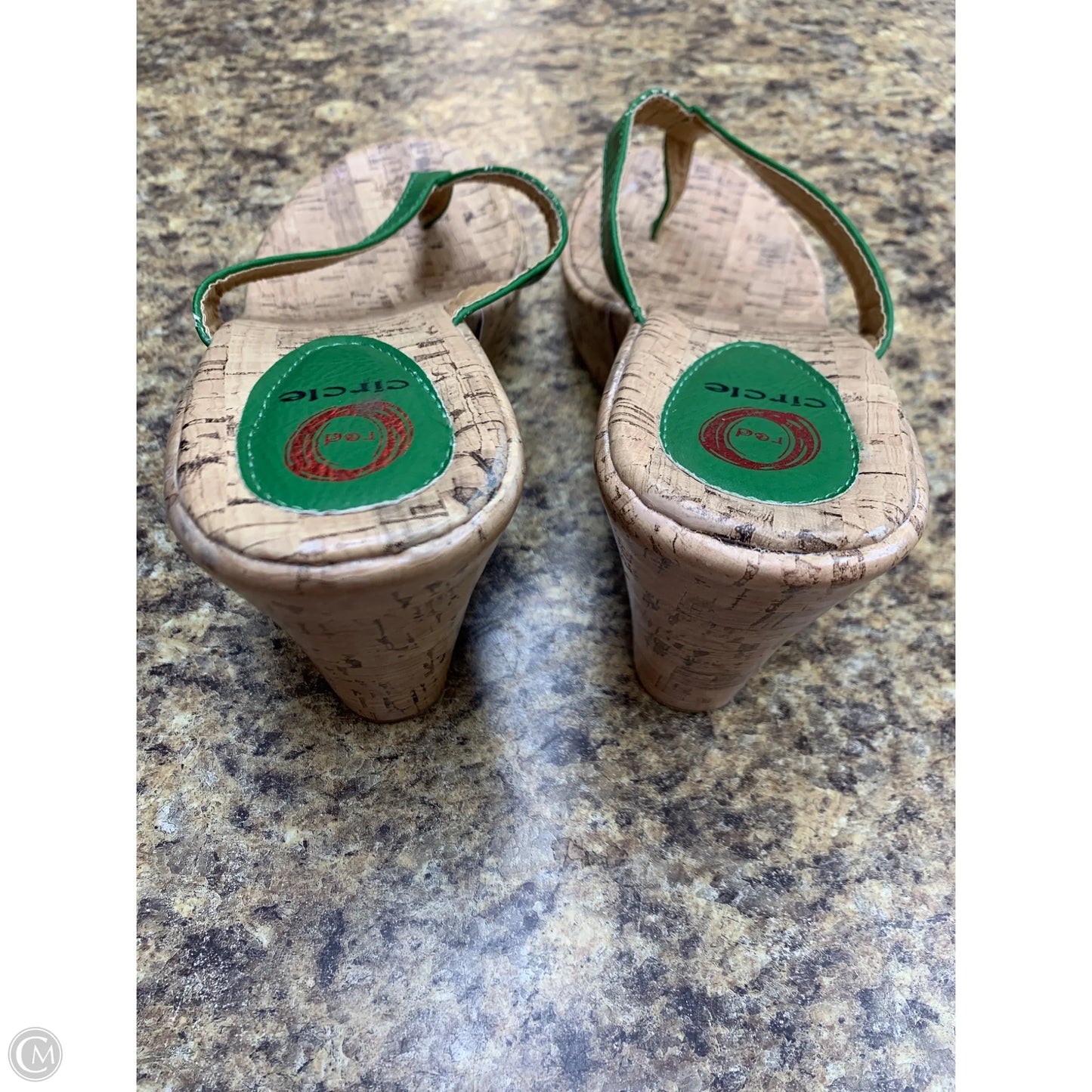 Shoes Heels Wedge By Clothes Mentor In Green, Size: 8.5