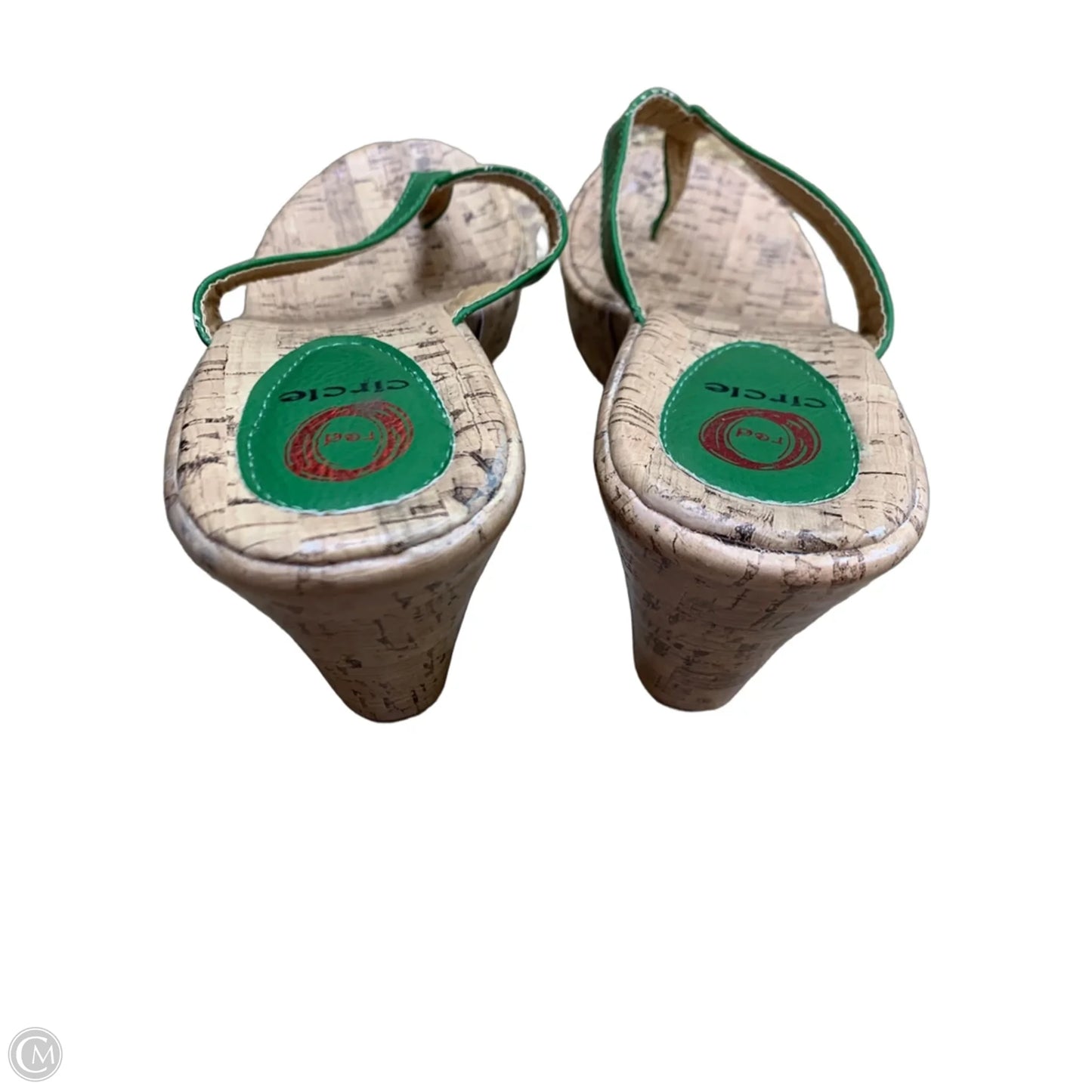Shoes Heels Wedge By Clothes Mentor In Green, Size: 8.5