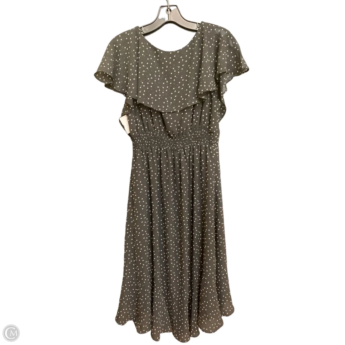 Dress Casual Midi By Max Studio In Polkadot Pattern, Size: M