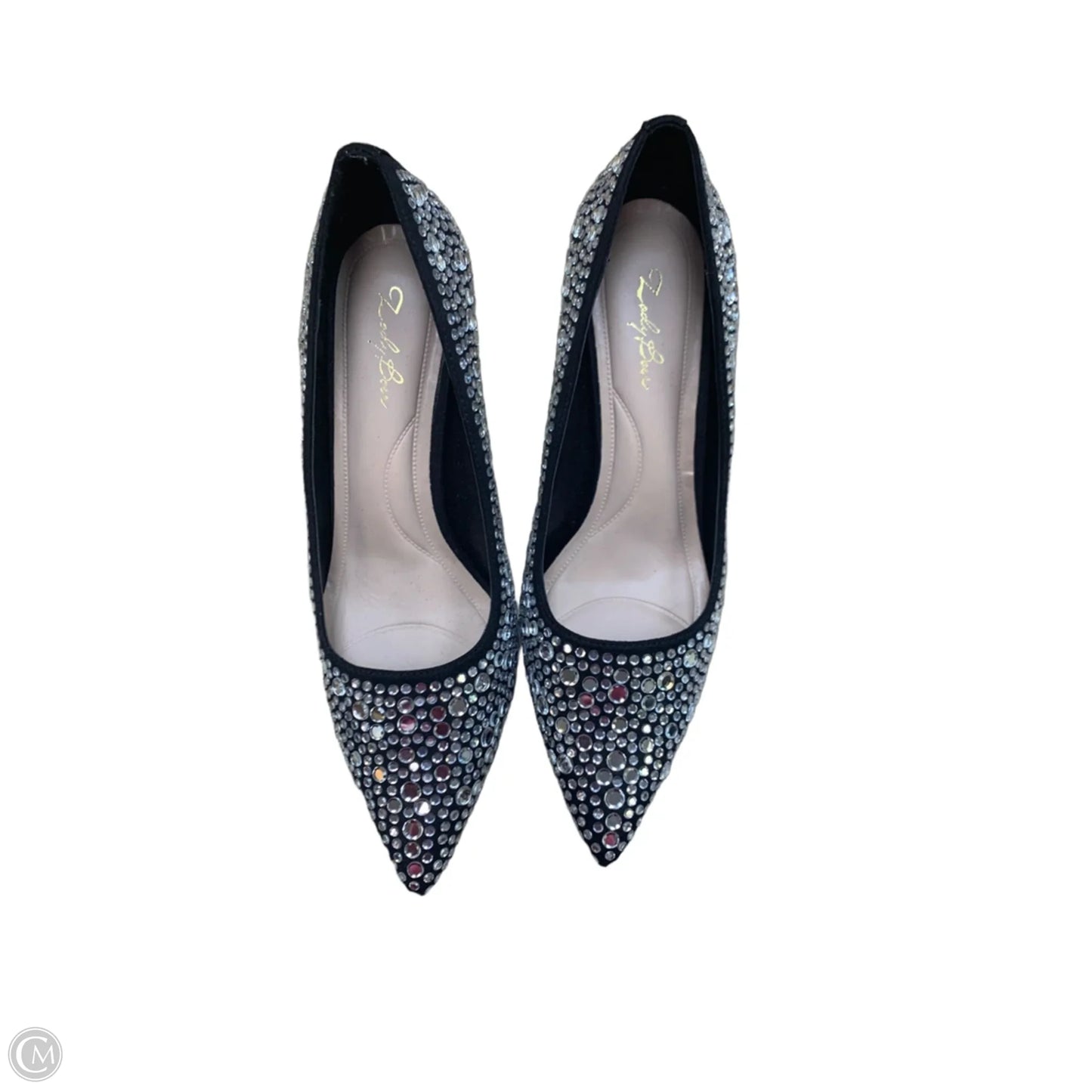 Shoes Heels Stiletto By Clothes Mentor In Black & Silver, Size: 8.5