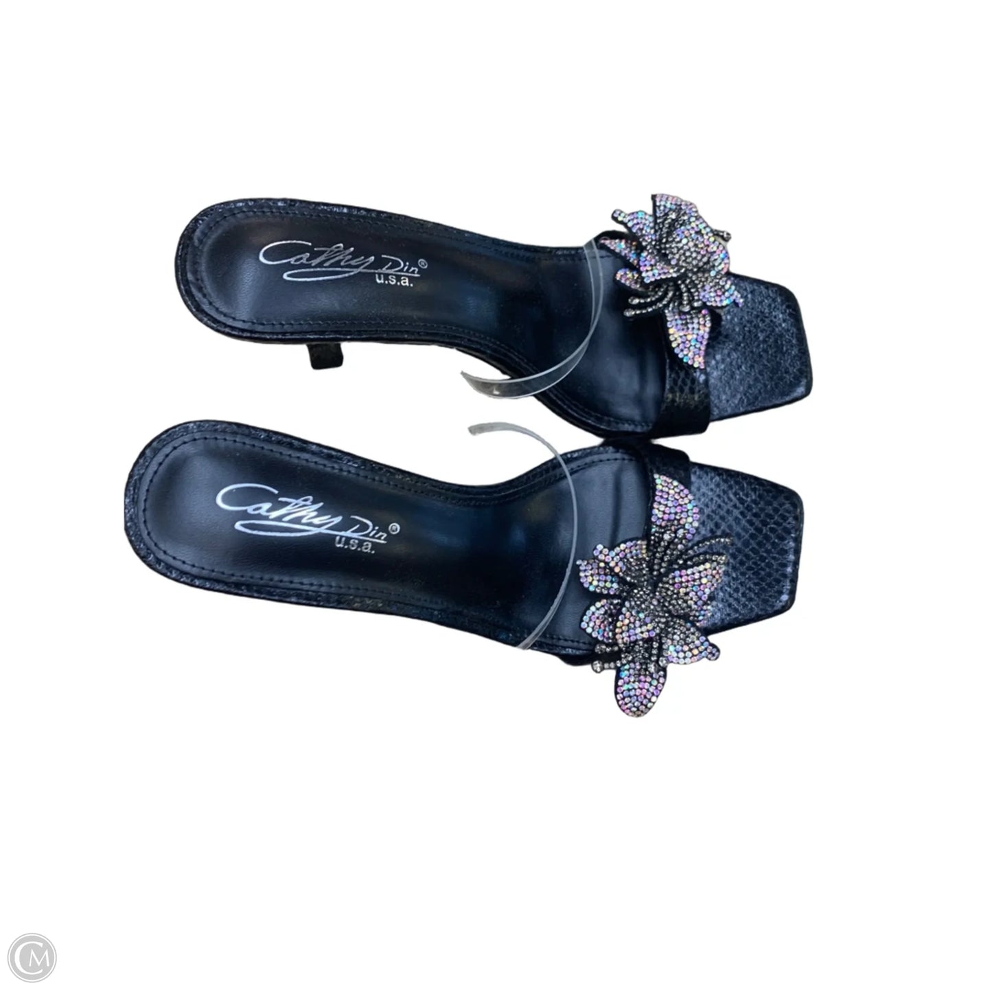 Shoes Heels Stiletto By Clothes Mentor In Black & Silver, Size: 8