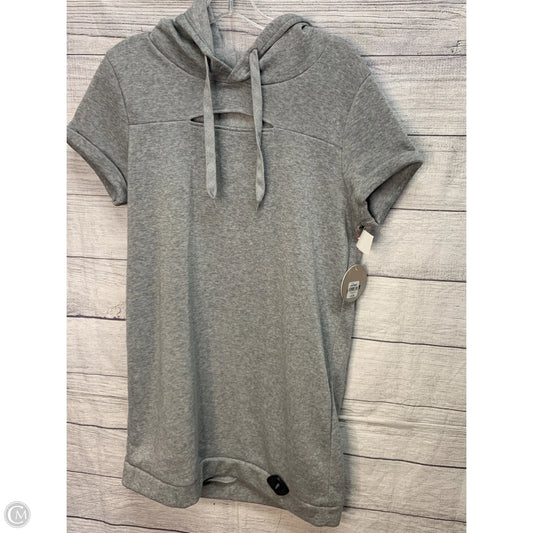 Athletic Sweatshirt Hoodie By Clothes Mentor In Grey, Size: L
