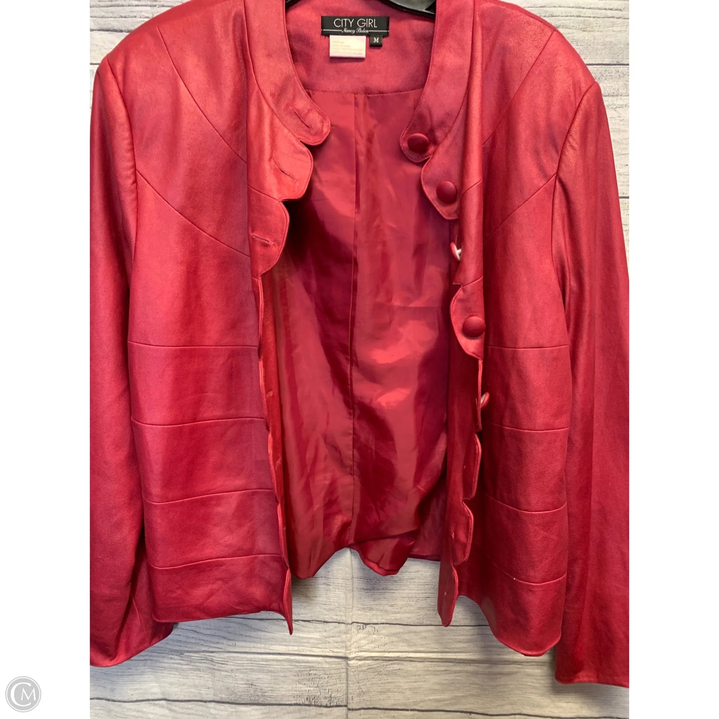 Blazer By Clothes Mentor In Pink, Size: M