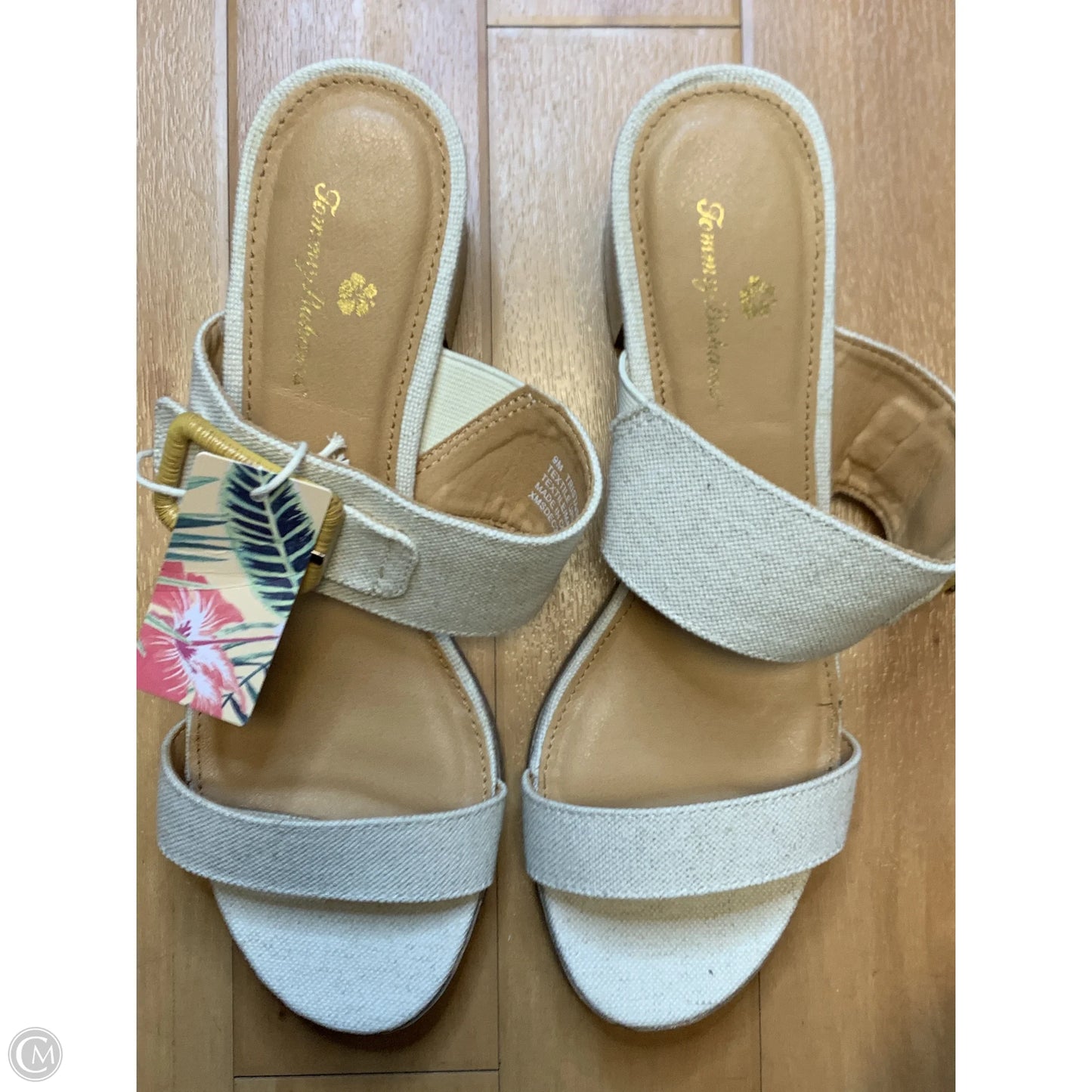 Shoes Heels Block By Tommy Bahama In Cream, Size: 9