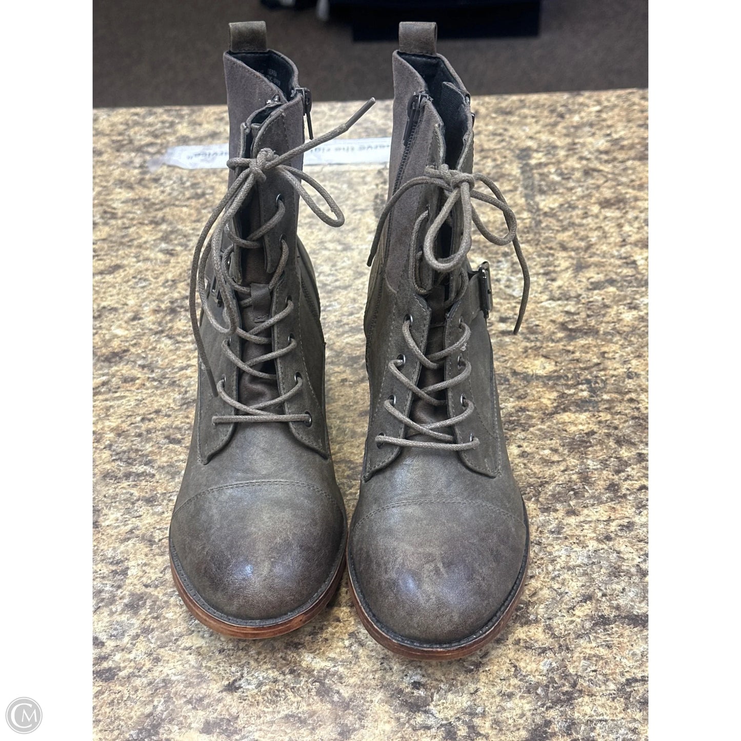 Boots Combat By Clothes Mentor In Brown, Size: 8.5