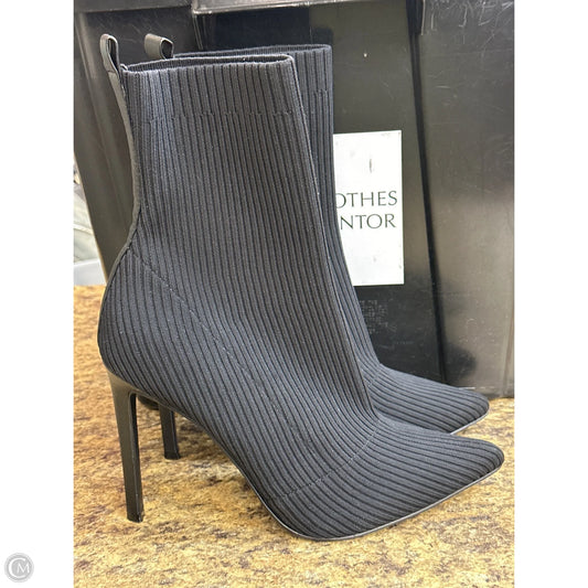 Boots Mid-calf Heels By Steve Madden In Black, Size: 9.5