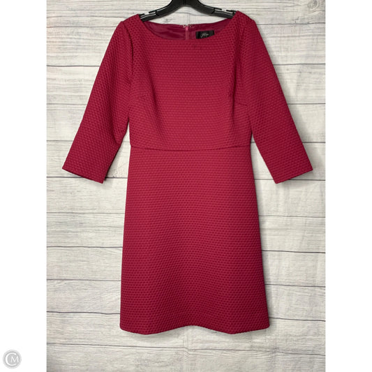 Dress Casual Midi By J. Crew In Maroon, Size: 10