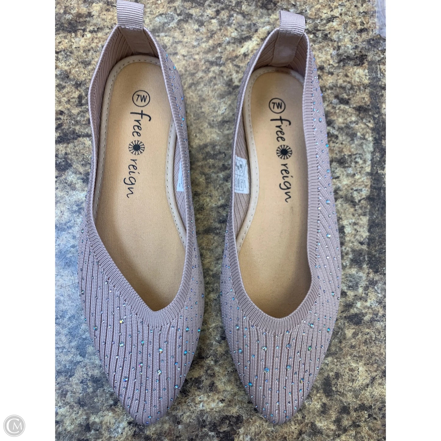 Shoes Flats By Clothes Mentor In Pink, Size: 7