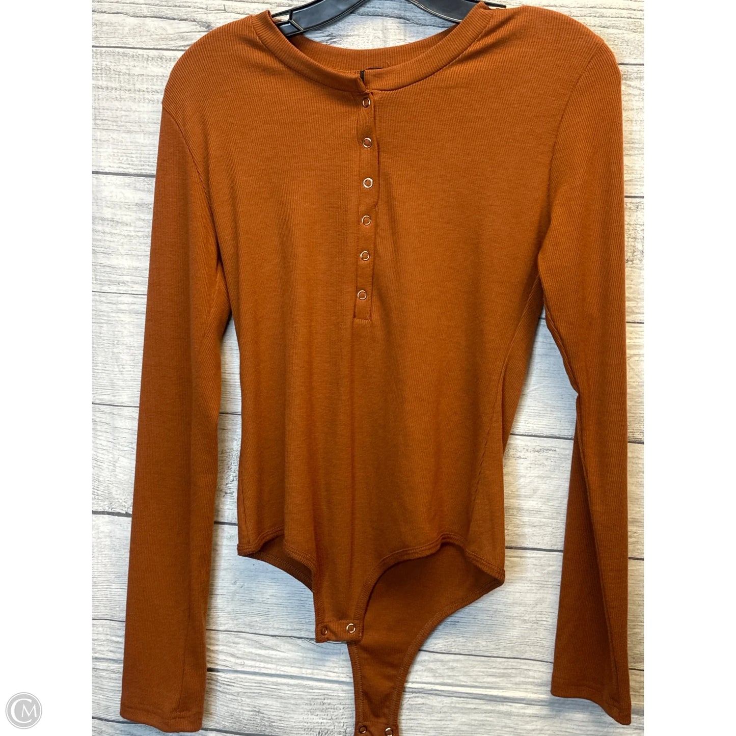 Top Long Sleeve By Rue 21 In Brown, Size: L