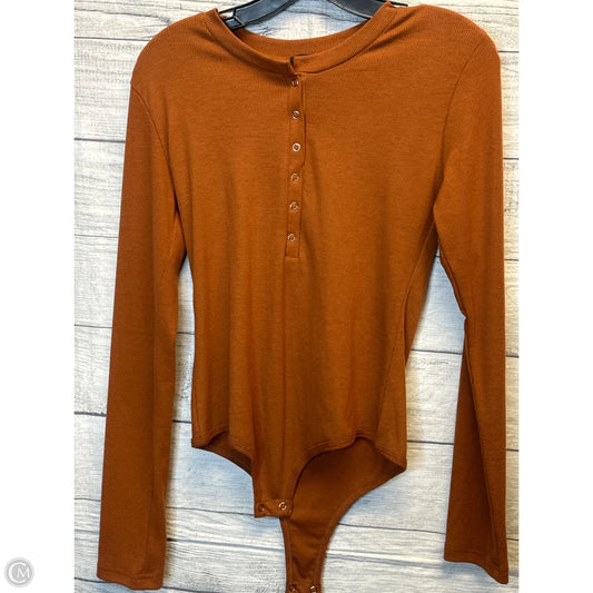 Top Long Sleeve By Rue 21 In Brown, Size: L