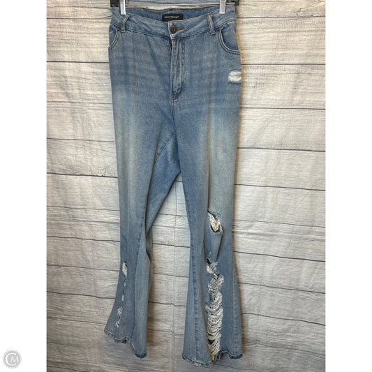 Jeans Wide Leg By Ashley Stewart In Blue Denim, Size: 20