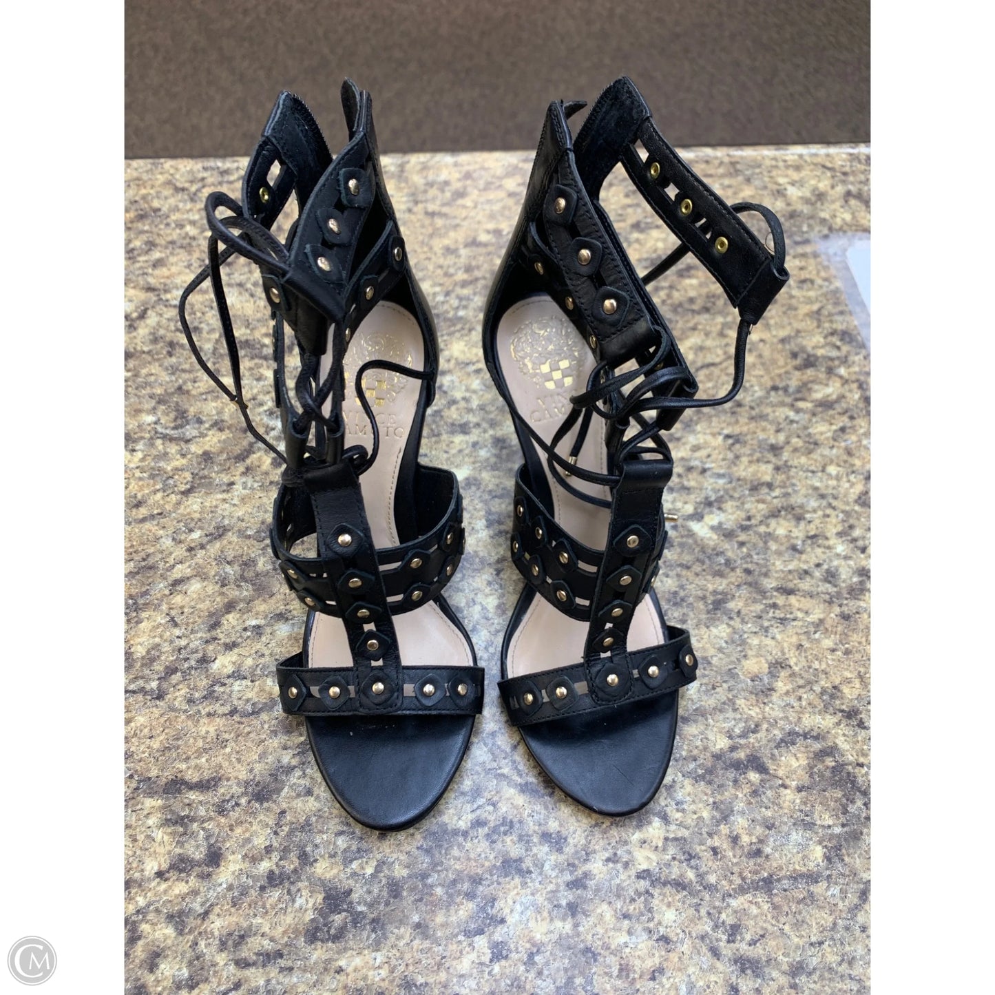 Shoes Heels Stiletto By Vince In Black, Size: 7.5