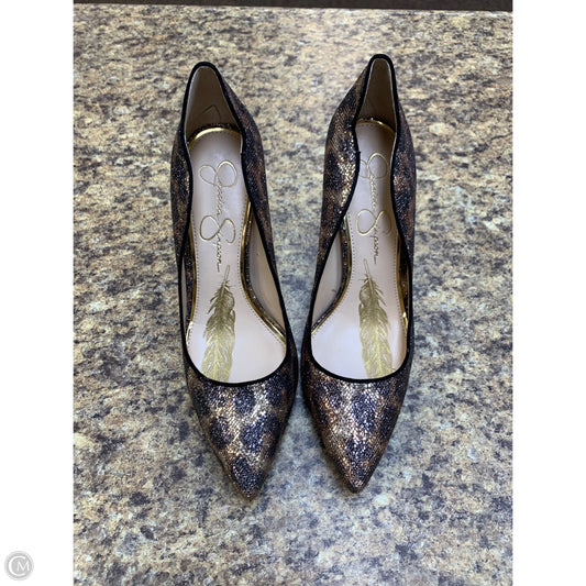 Shoes Heels Stiletto By Jessica Simpson In Animal Print, Size: 8