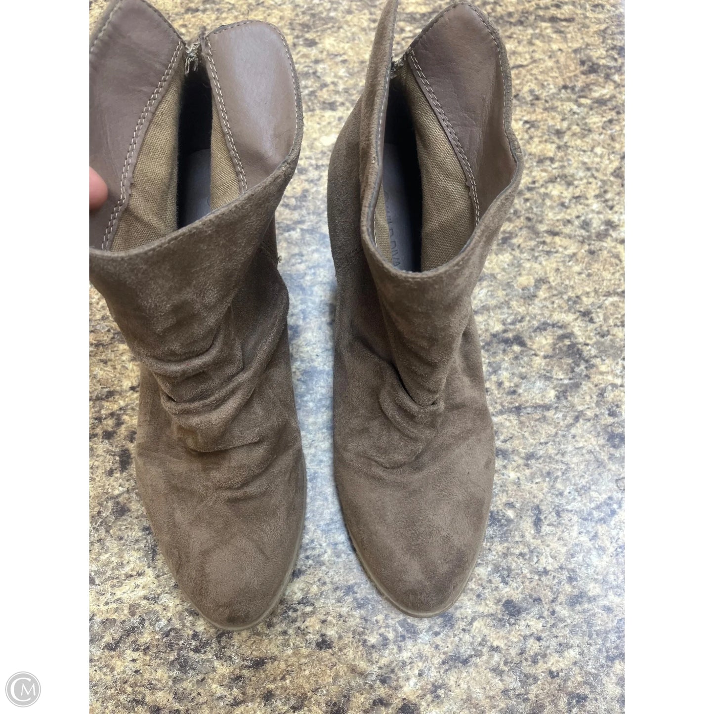 Boots Ankle Heels By Wild Diva In Beige, Size: 9.5