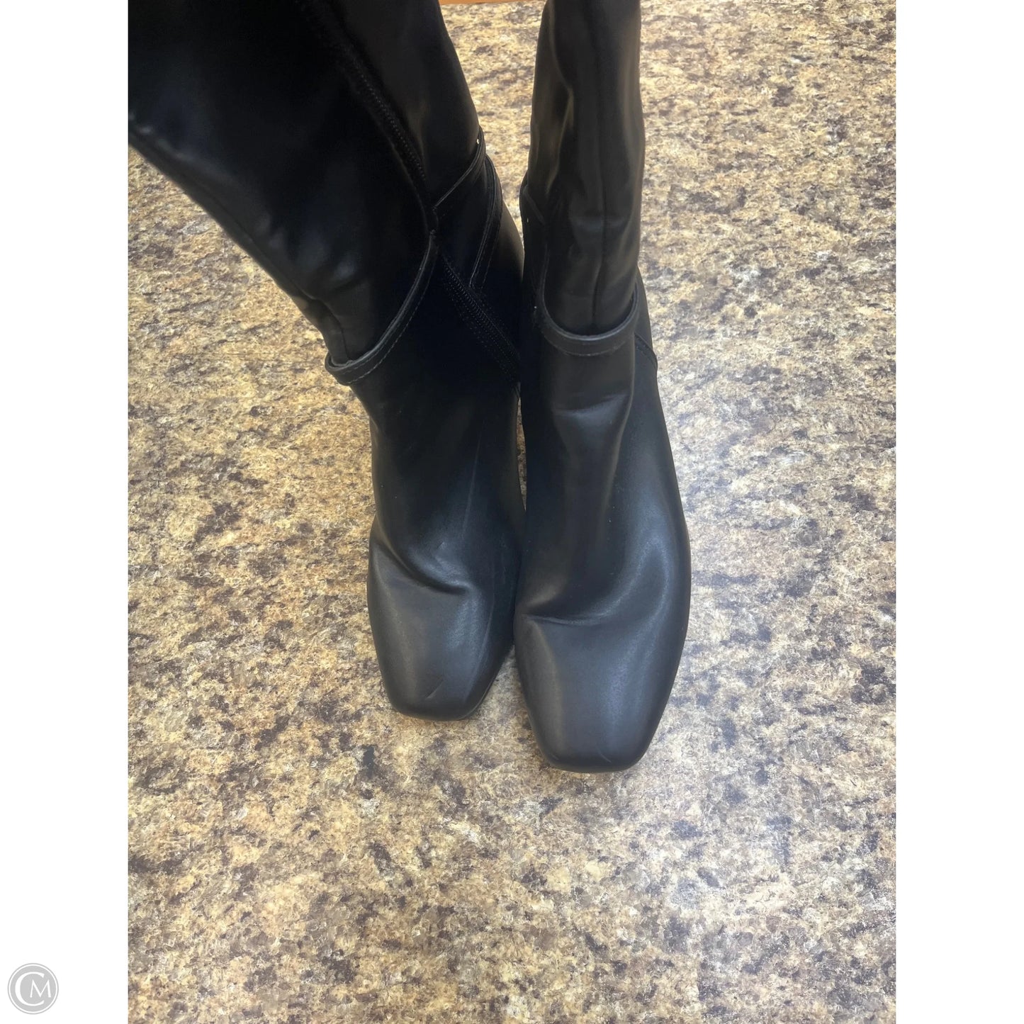 Boots Knee Heels By Liz Claiborne In Black, Size: 8.5