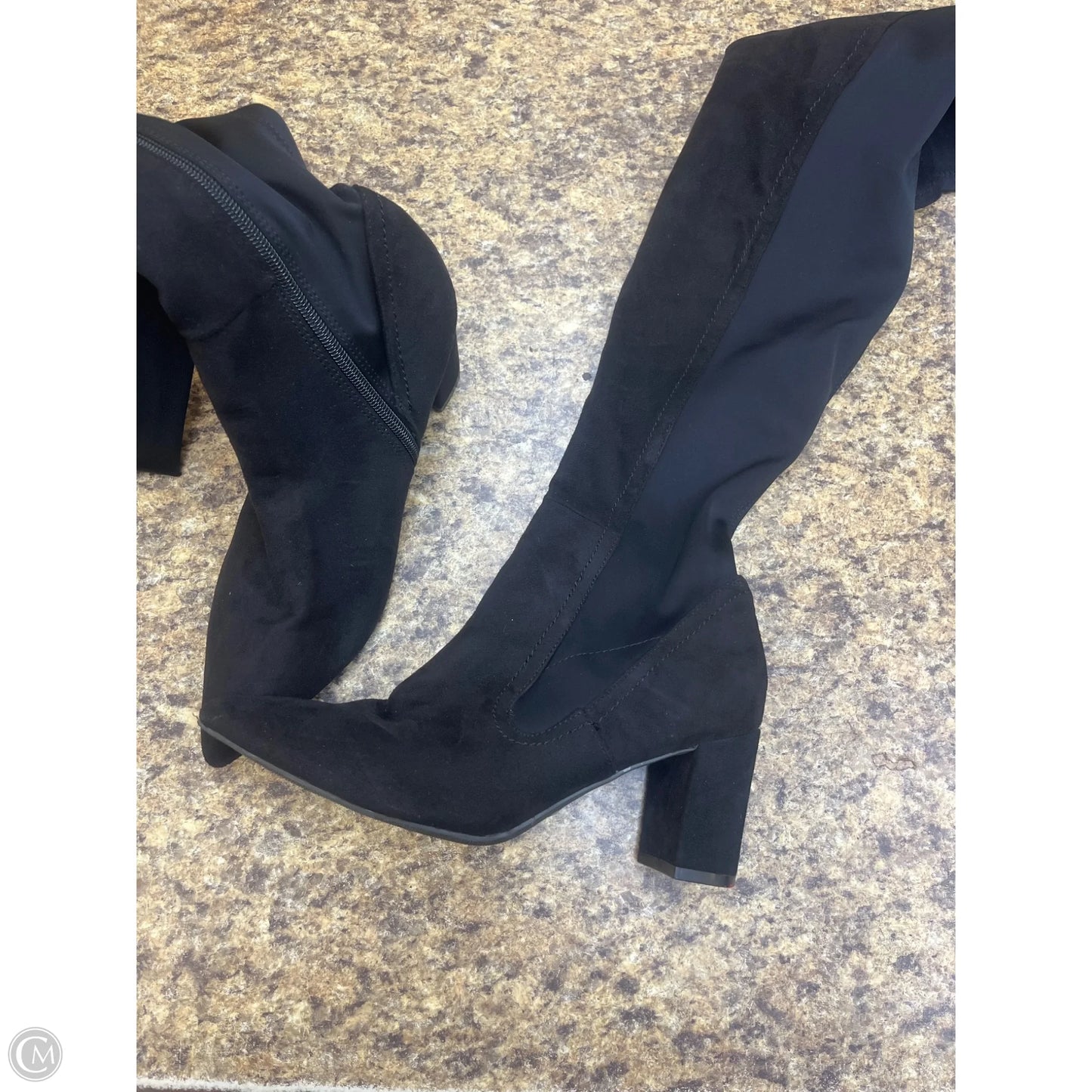 Boots Knee Heels By Wild Diva In Black, Size: 10